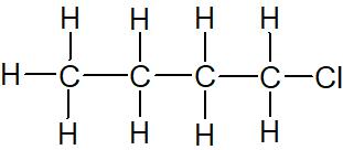 formule développée du chlorobutane
